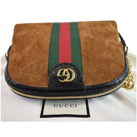 GUCCI Ophidia GG Small Suede Shoulder Bag Black 499621 - 15% OFF