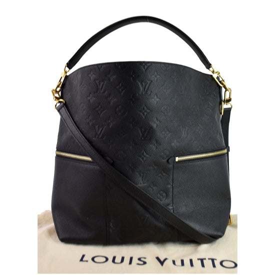 Louis Vuitton Black Empreinte Leather Melie Bag Gold Hardware