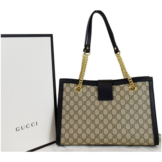 New Gucci Padlock Medium GG Bees Shoulder Bag 479197 