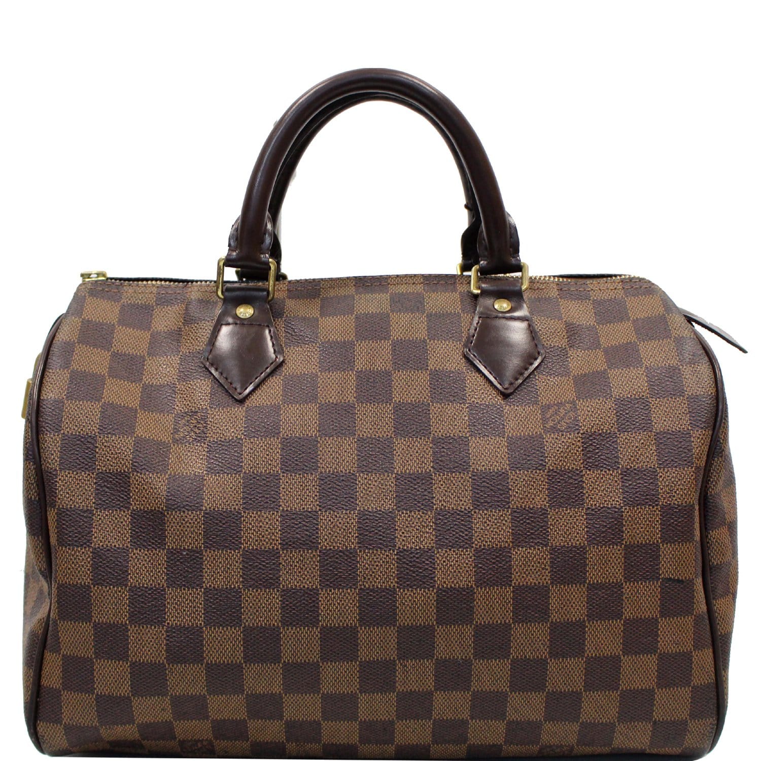 Louis Vuitton 2008 Pre-owned Damier Ebene Speedy 25 Handbag - Brown