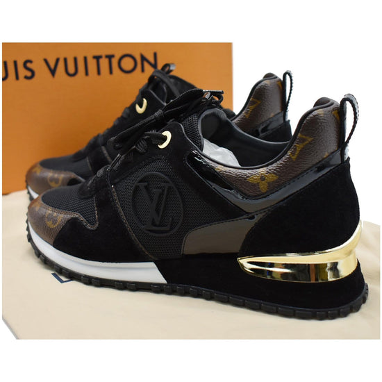 Louis Vuitton Black Leather and Suede Runaway Sneakers Size 39 Louis Vuitton