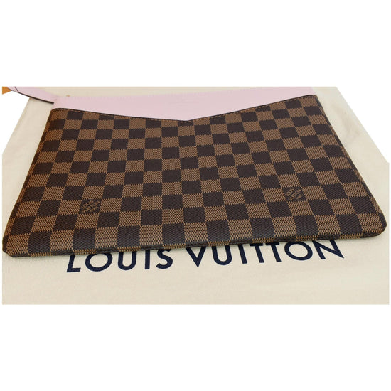 🔥NEW LOUIS VUITTON Daily Pouch Clutch Bag Large Monogram Pink