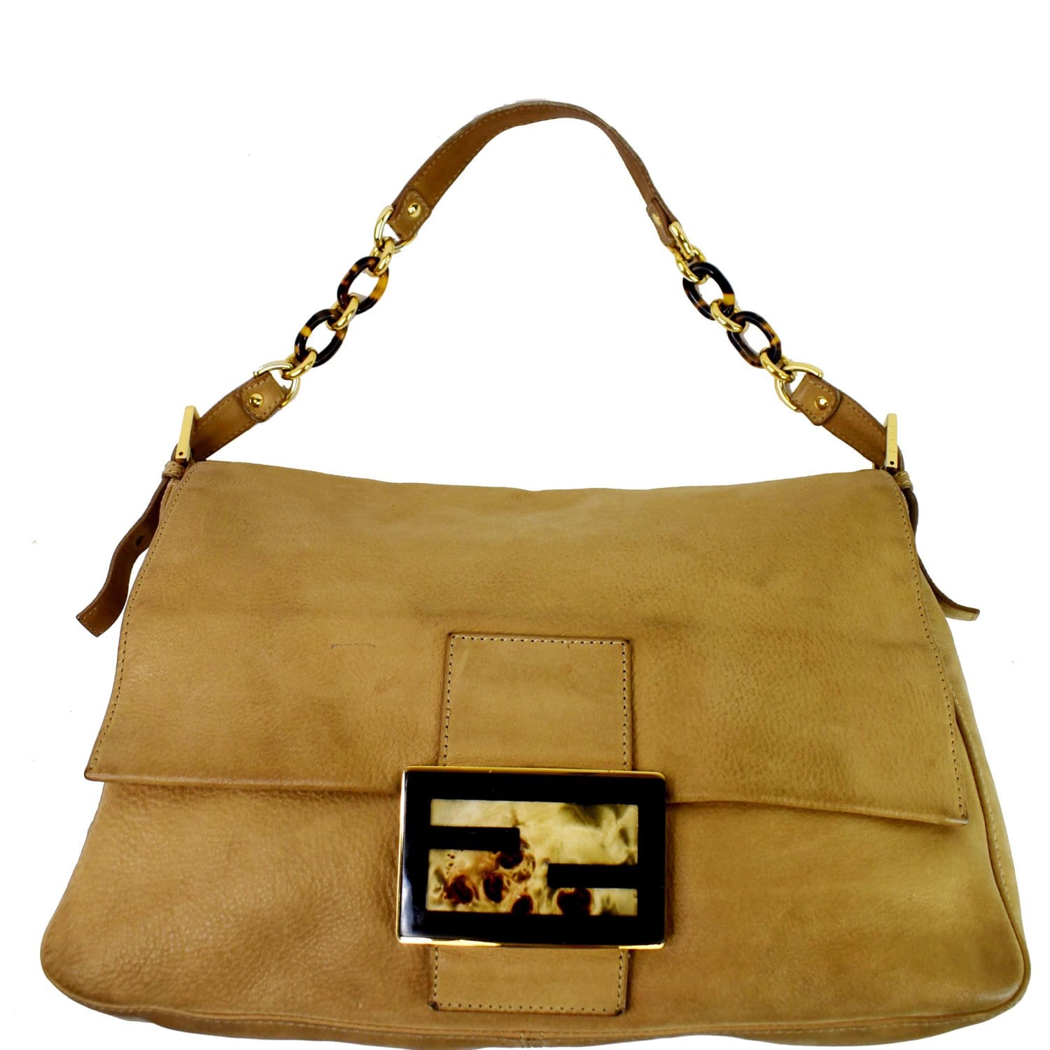 Fendi Brown Suede Baguette Large  Bags, Fendi purses, Suede handbags