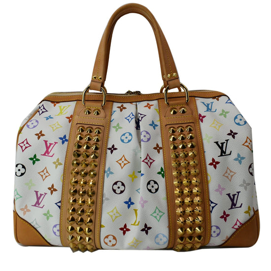 Preloved Louis Vuitton White Multicolor Monogram Courtney GM