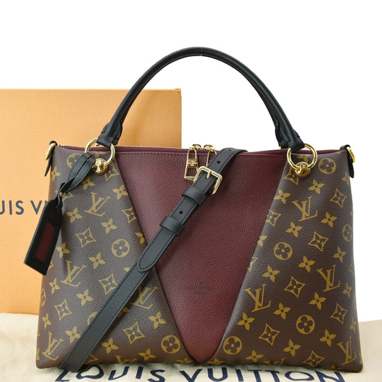 Louis Vuitton Monogram Braided V Tote MM White Leather Shoulder