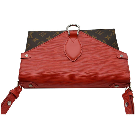 Saint michel leather handbag Louis Vuitton Red in Leather - 30443768