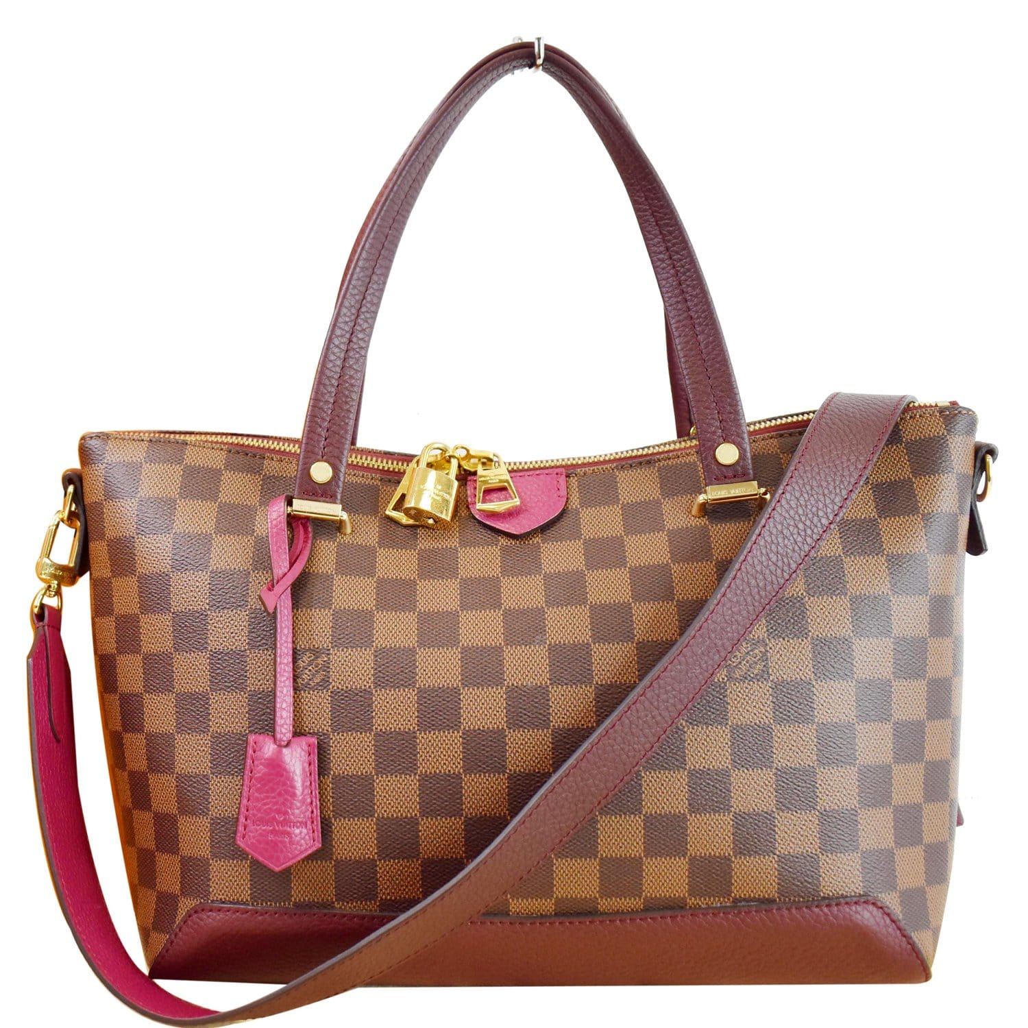 Louis Vuitton purple & pink Damier Hyde Park bag – My Girlfriend's Wardrobe  LLC