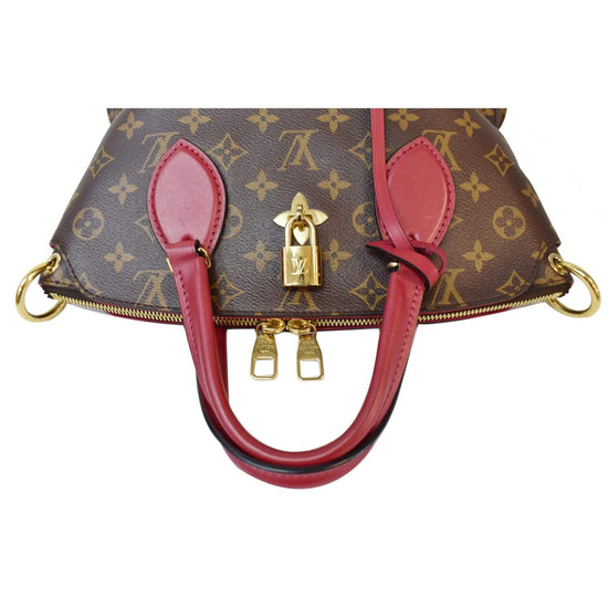 Louis Vuitton Flower Zipped Tote Monogram PM Lie de Vin in Coated  Canvas/Calf Leather with Gold-tone - US