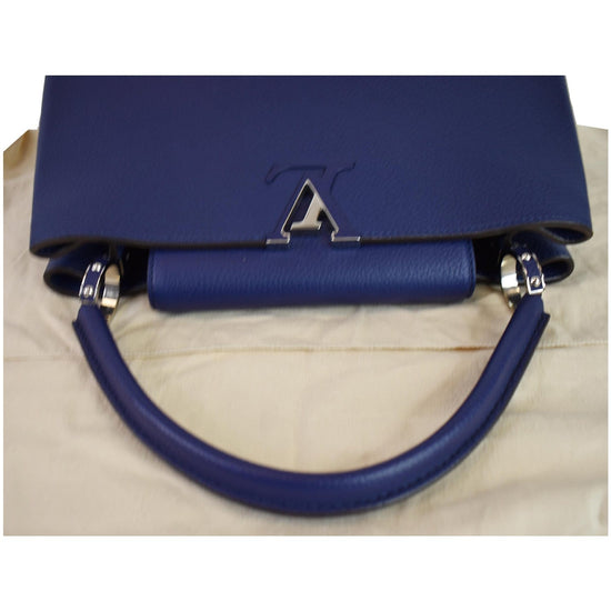 Louis Vuitton Capucines mm Exotic Blue Taurillon