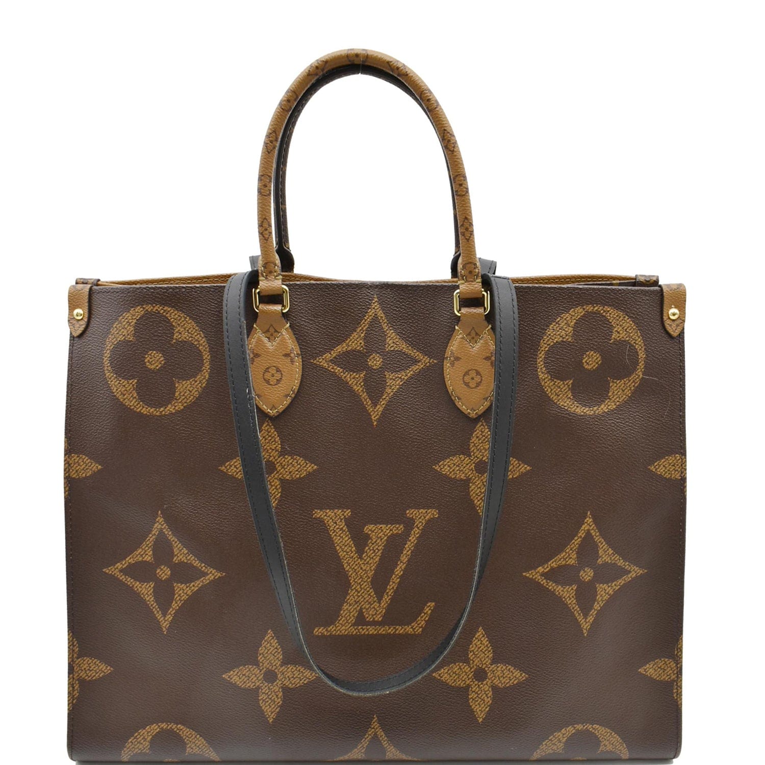 Louis Vuitton OnTheGo Fabric Interior Tote GM Black/Brown Canvas