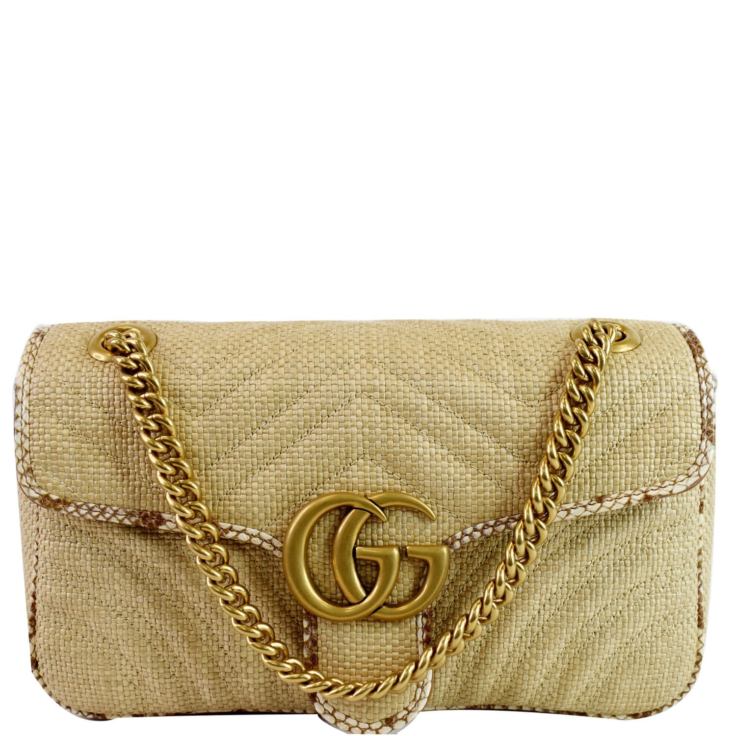 gucci marmont raffia