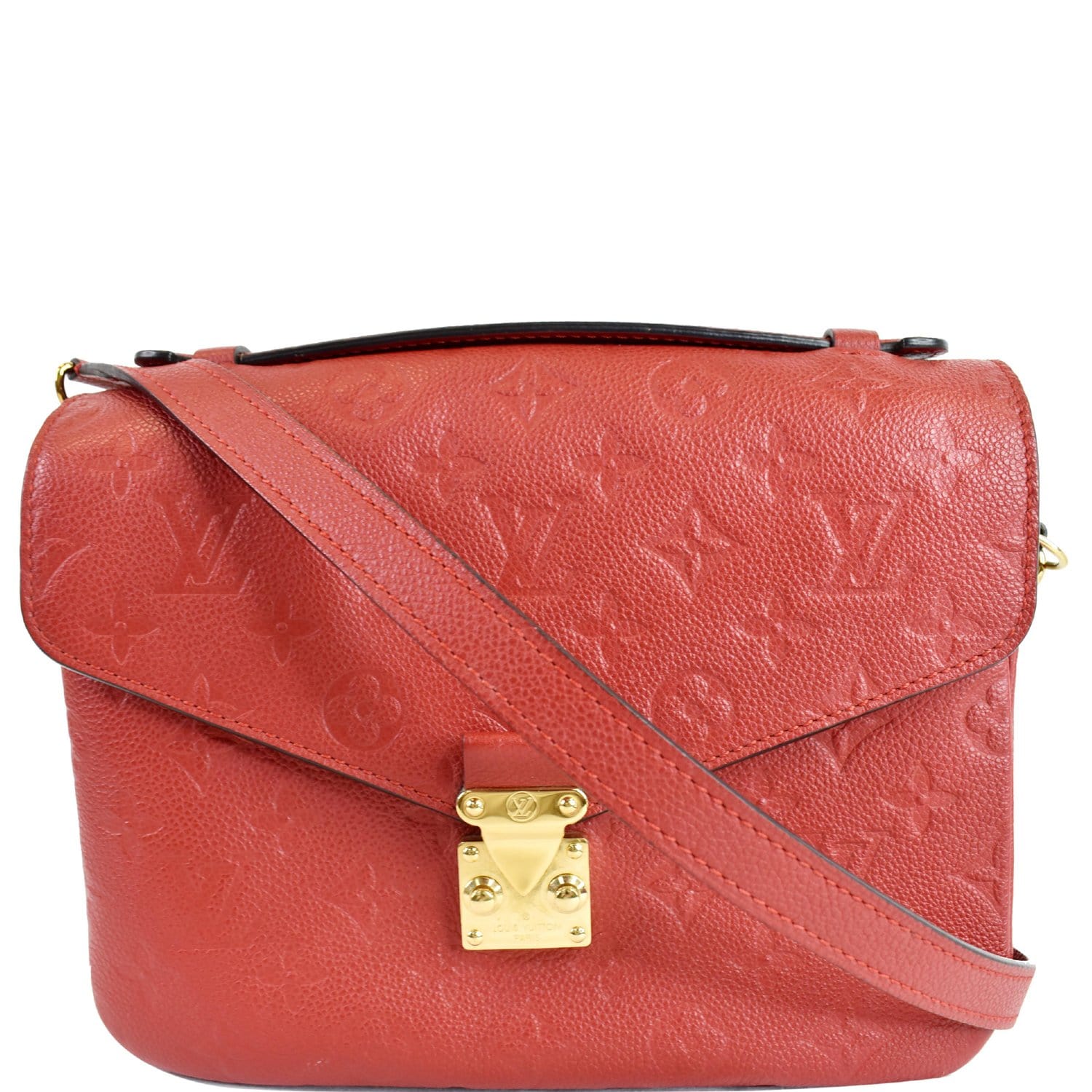 Metis leather crossbody bag Louis Vuitton Red in Leather - 33516562