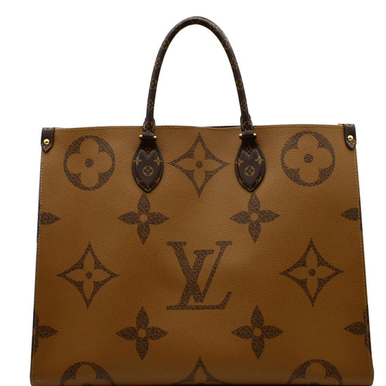 Louis Vuitton Beige Nylon Monogram Giant Onthego GM Tote Bag Louis Vuitton