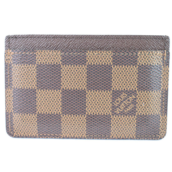 LOUIS VUITTON Damier Ebene Card Holder 1183832