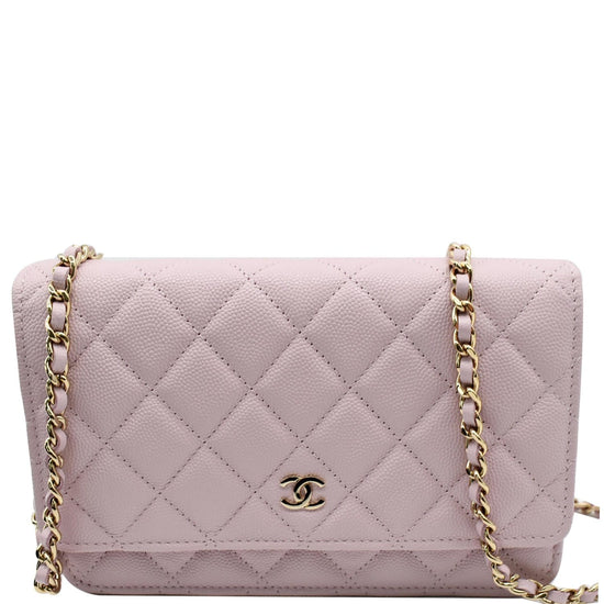 Chanel Pink Classic Quilted Wallet on a Chain at the best price
