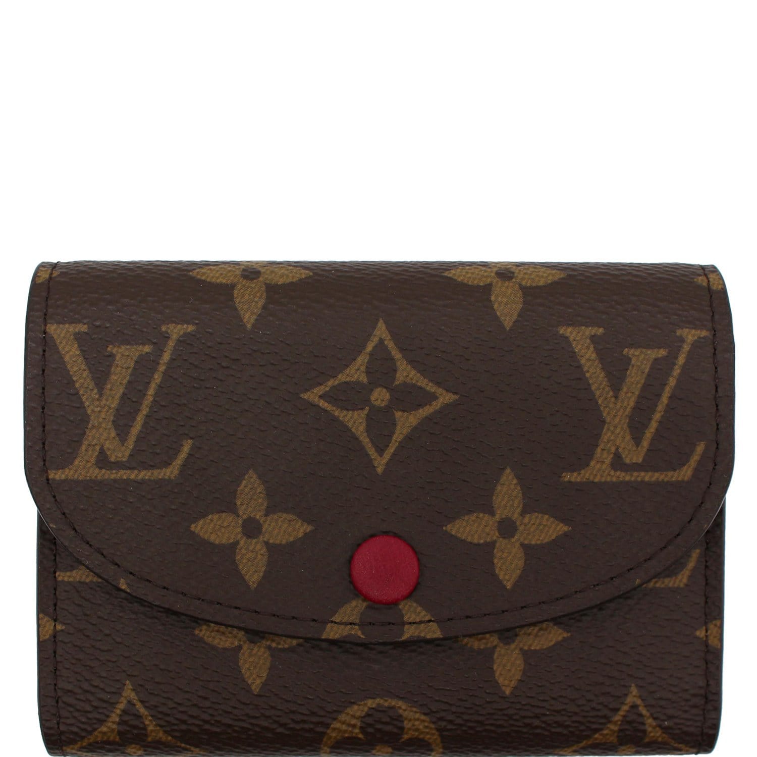 LV Rosalie Coin Purse / Small Wallet in in Monogram Canvas Fuchsia Interior  GHW