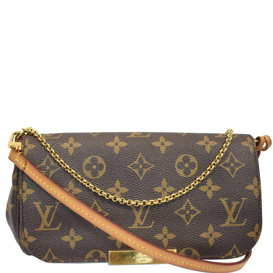 LOUIS VUITTON Favorite PM Monogram Canvas Crossbody Bag Brown-US