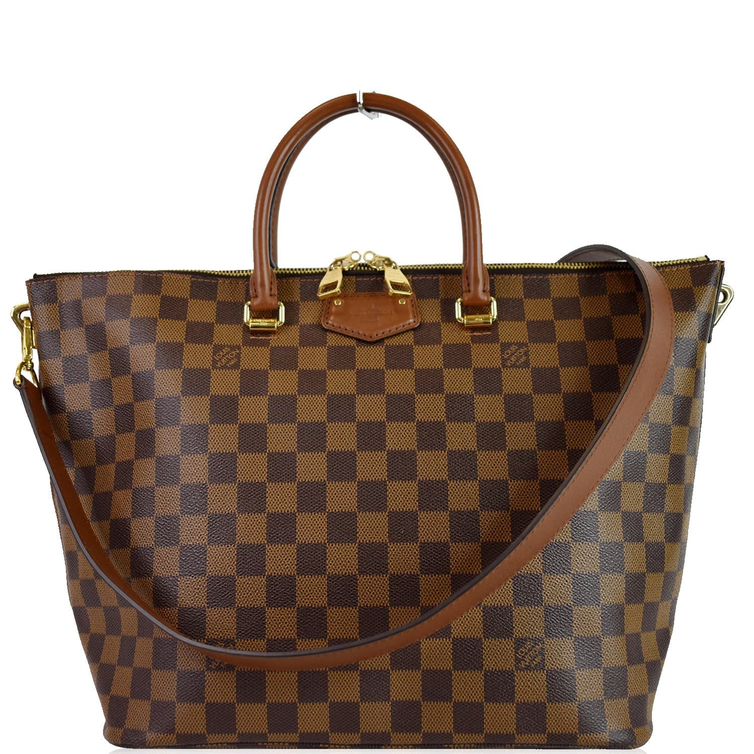 Louis Vuitton Brown Damier Ebène Canvas Tribeca Ron Shoulder Bag For Sale  at 1stDibs