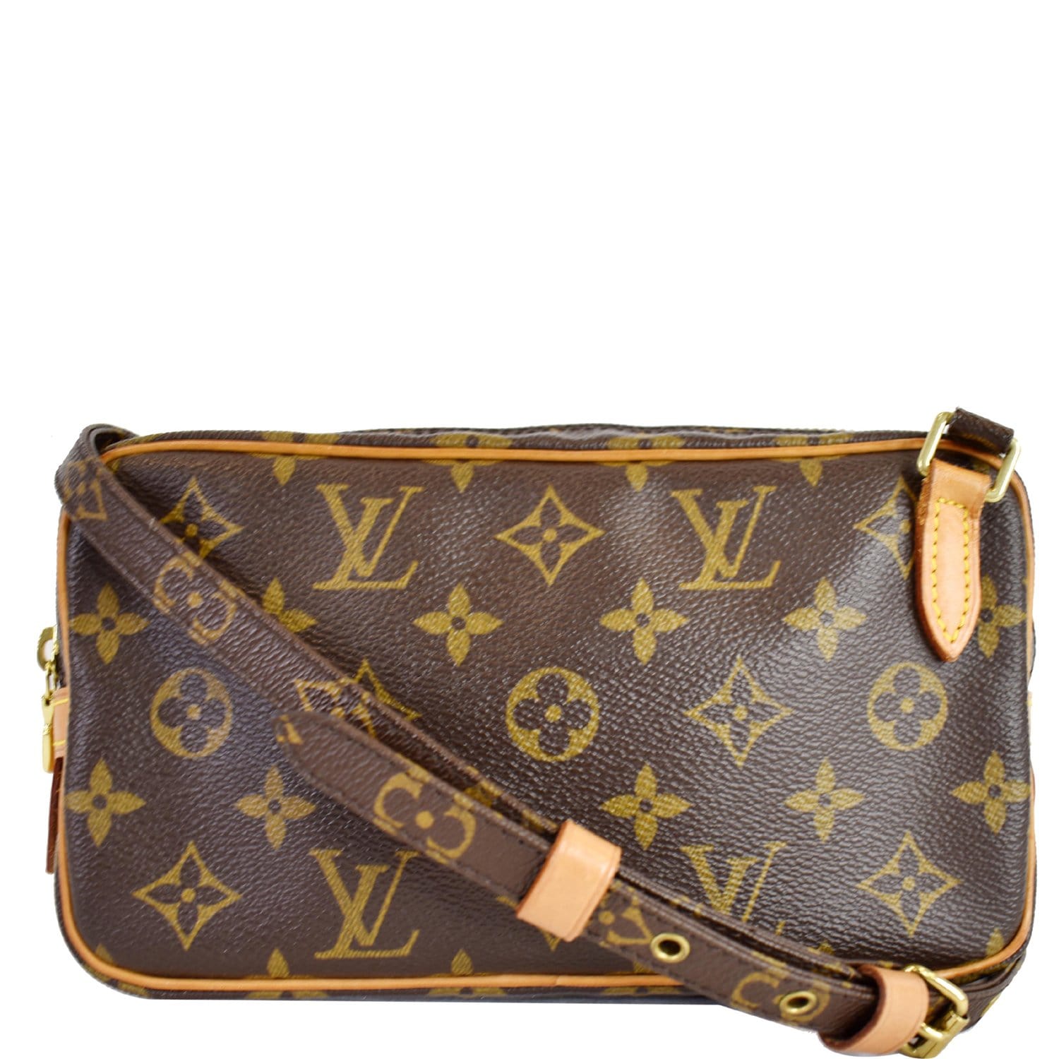 Louis Vuitton Vintage - Monogram Marly Bandouliere Brown - Canvas and  Vachetta Leather Crossbody Bag - Luxury High Quality - Avvenice