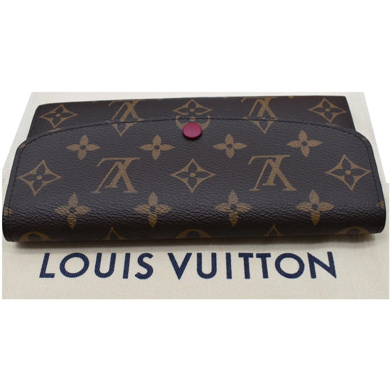 Louis Vuitton Monogram Canvas & Fuchsia Emilie Wallet, myGemma, SG