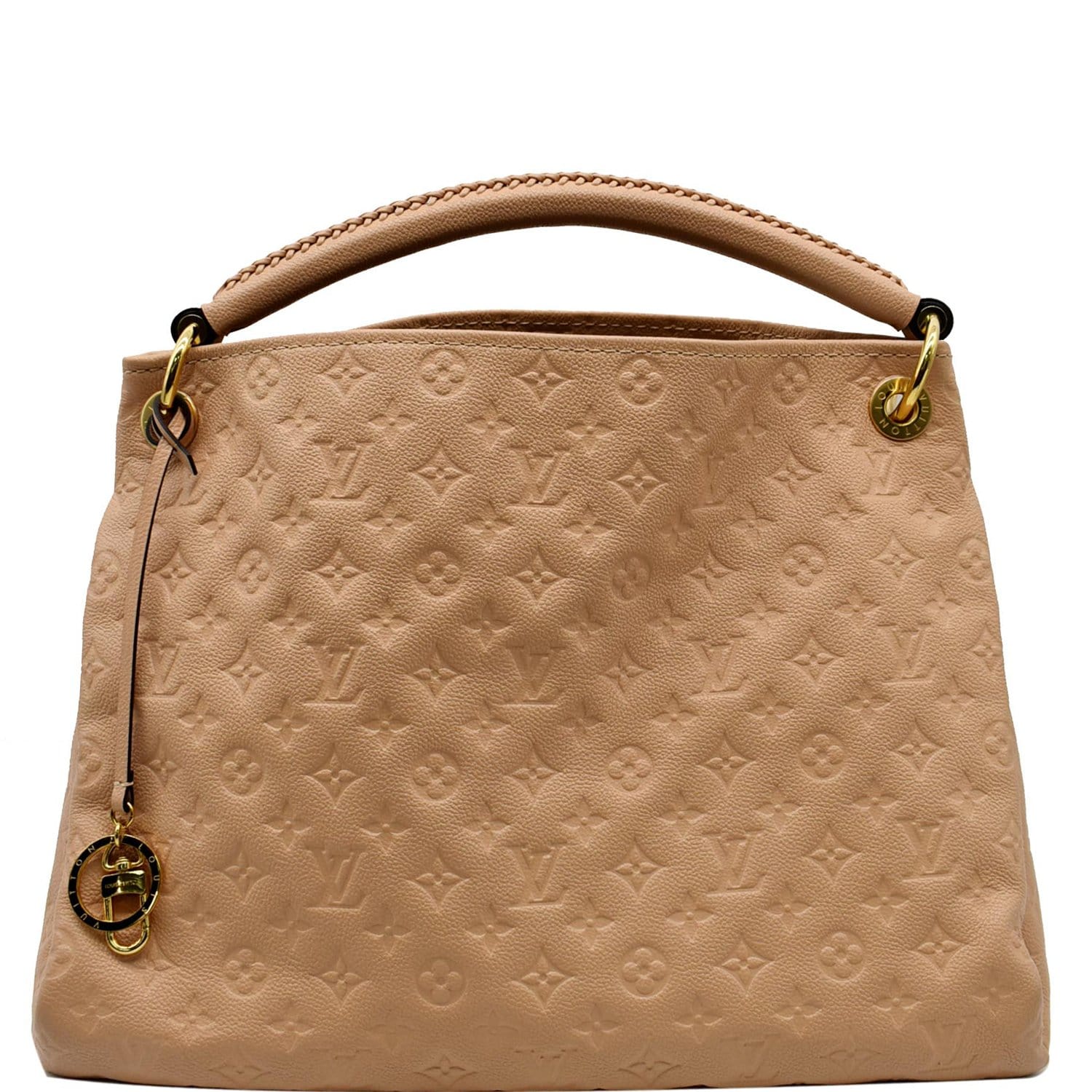 LOUIS VUITTON Artsy MM Empreinte Leather Shoulder Bag Dune