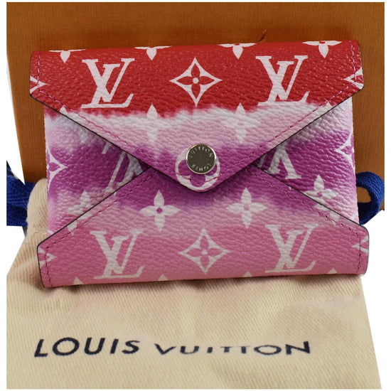 LOUIS VUITTON SMALL ESCALE POCHETTE KIRIGAMI RED/PINK POUCH ROUGE MONOGRAM