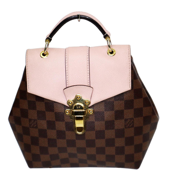 Louis Vuitton Damier Ebene & Magnolia Calfskin Clapton Backpack