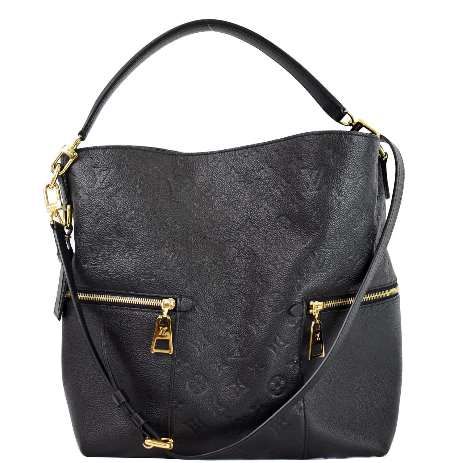 Louis Vuitton Monogram Empreinte Melie Hobo - Black Totes