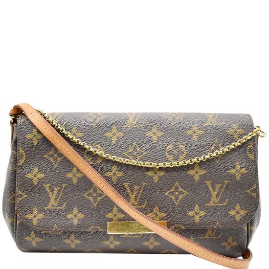 Luis Vuitton Favorite MM Monogram Canvas Coated Brown MONOGRAM Crossbody Bag