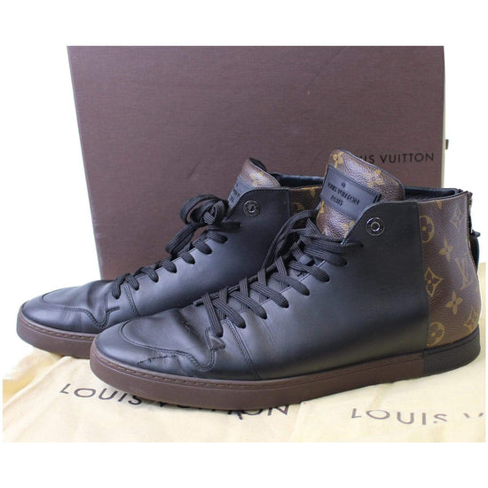 Louis Vuitton Shadow Infini Black on Black Monogram High Top Calf