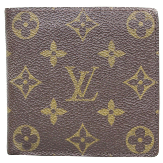 Louis Vuitton Marco Monogram Canvas Bifold Wallet Brown