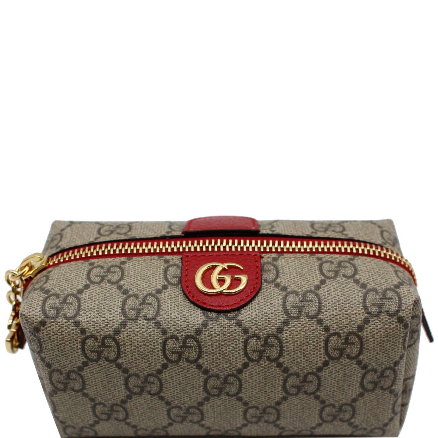 Ophidia GG toiletry case in grey and black Supreme