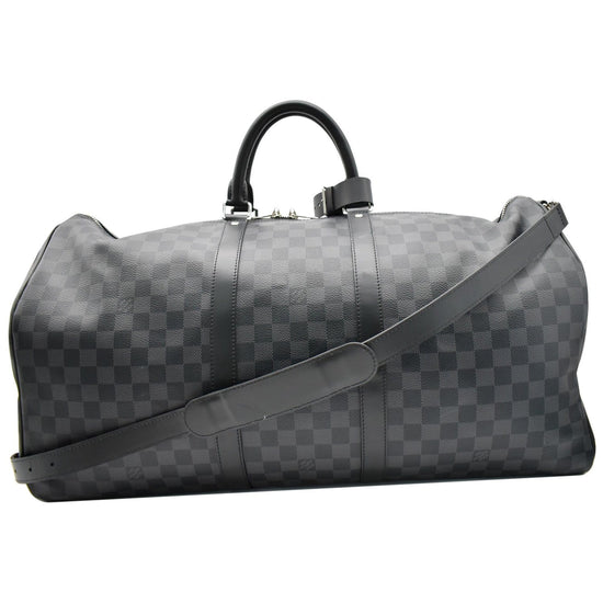 Louis Vuitton Keepal Bandouliere 55 Damier Graphite Duffle Bag - Designer  Bag Exchange