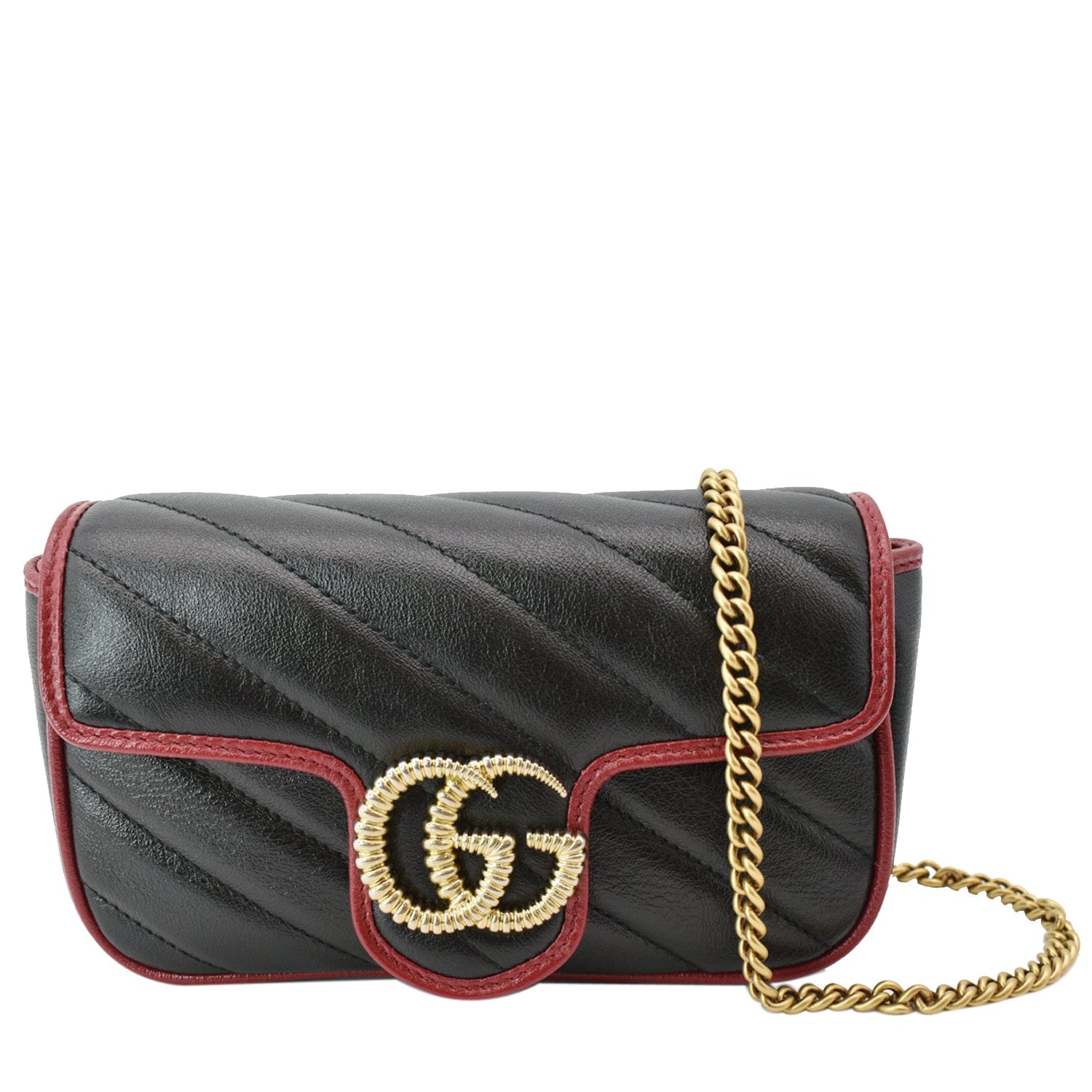 Gucci Beige Matelassé Velvet Small GG Marmont Shoulder Bag