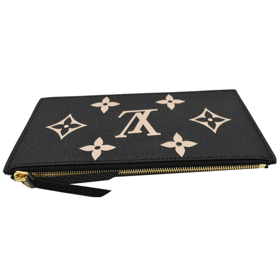 Louis Vuitton Black Monogram Empreinte Long Card Holder Felicie Insert  Leather ref.537590 - Joli Closet