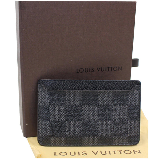 Louis Vuitton Neo Card Holder in Damier Graphite Coated Canvas Grey Cloth  ref.876493 - Joli Closet
