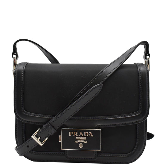 Prada Document Nylon Leather Pouch Black - Dallas Handbags