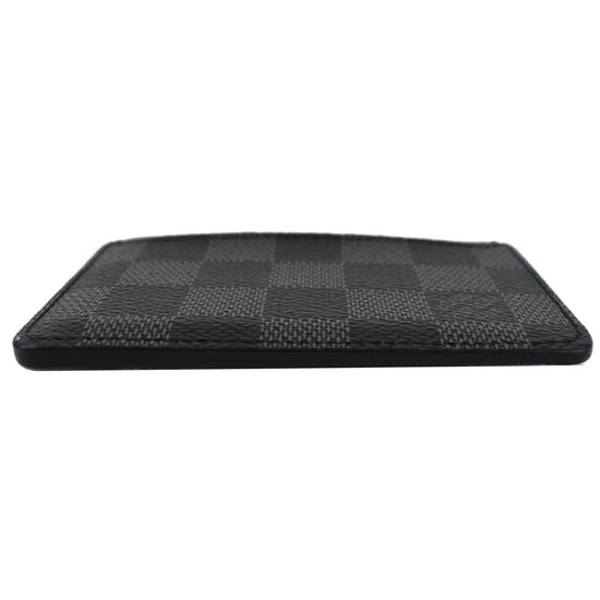 Louis Vuitton Damier Graphite Neo Porte Card Holder in black  coated/waterproof canvas Cloth ref.381784 - Joli Closet