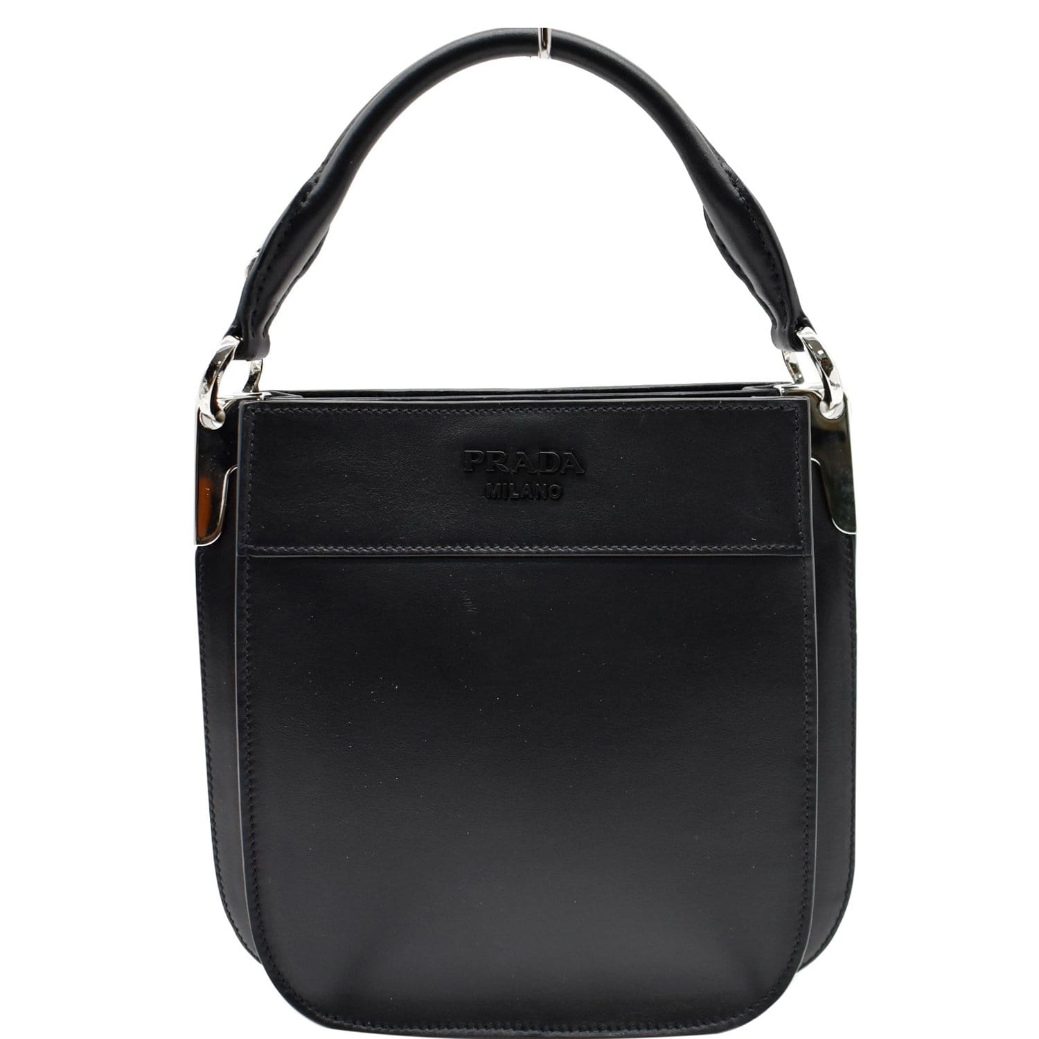 Black Prada Saffiano and City Calf Chain Crossbody Bag – Designer Revival