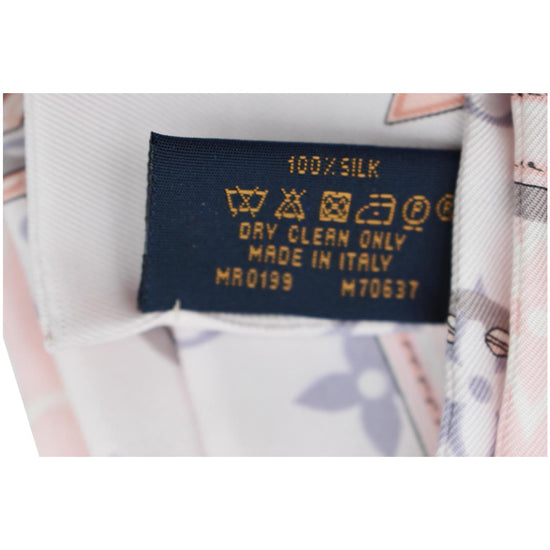 LOUIS VUITTON Confidential Silk Monogram Bandeau Light Pink