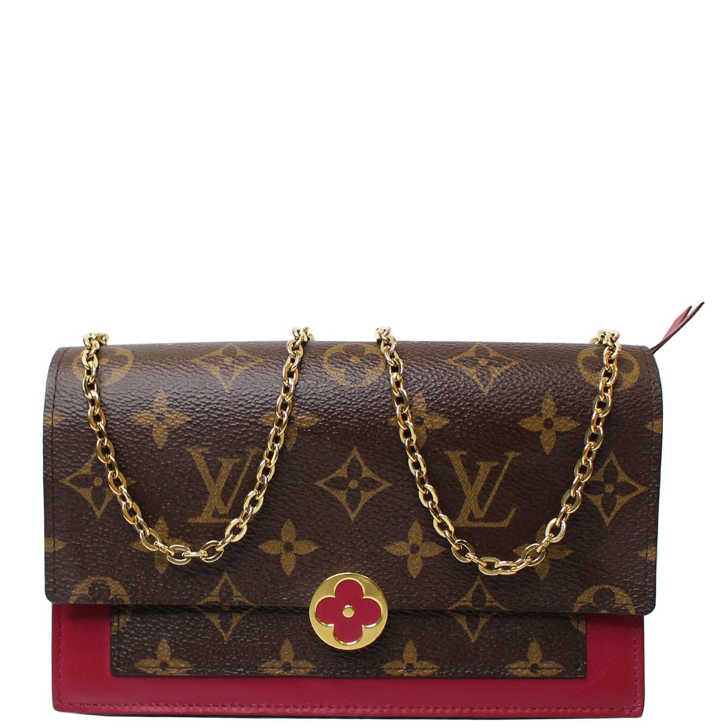 Louis Vuitton Flore Chain Wallet Monogram Canvas at 1stDibs