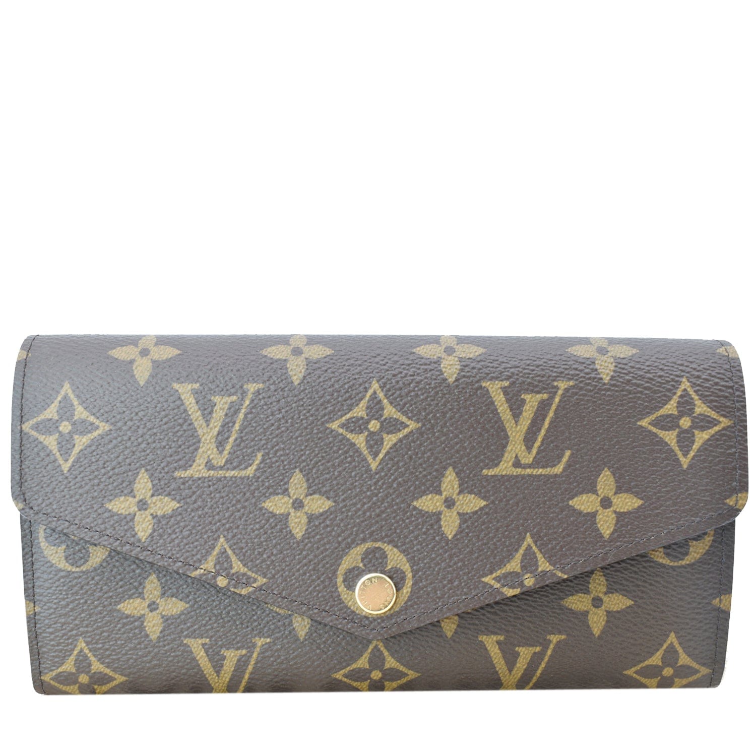 Louis Vuitton Sarah Wallet Monogram Brown in Coated Canvas with Gold-tone -  US