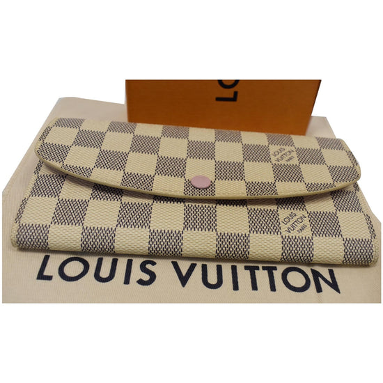 Emilie leather wallet Louis Vuitton White in Cloth - 35663234