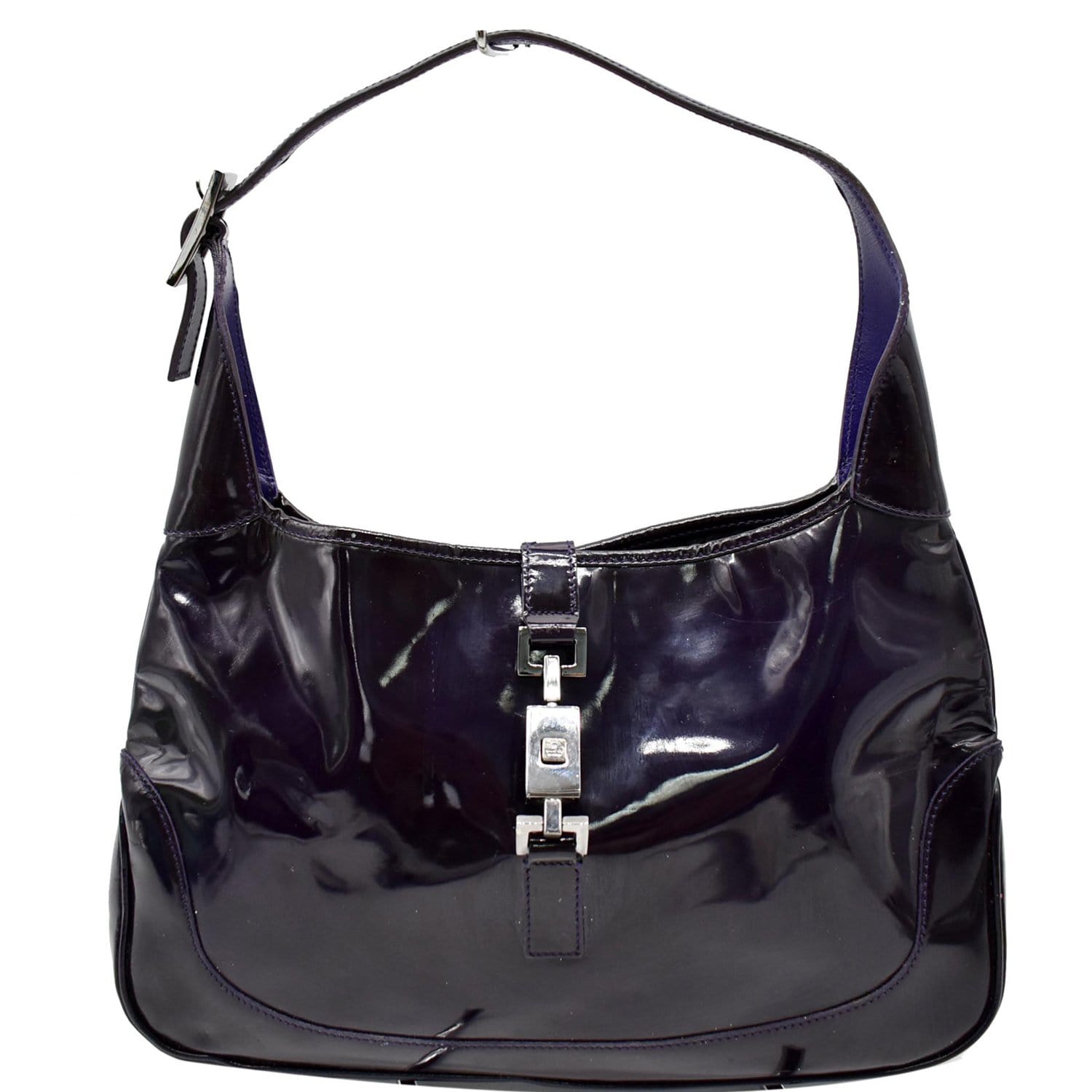 Patent leather handbag