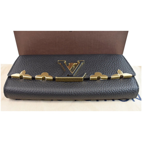 NEW LV Capucines Mini Black Crown of Gold Flowers