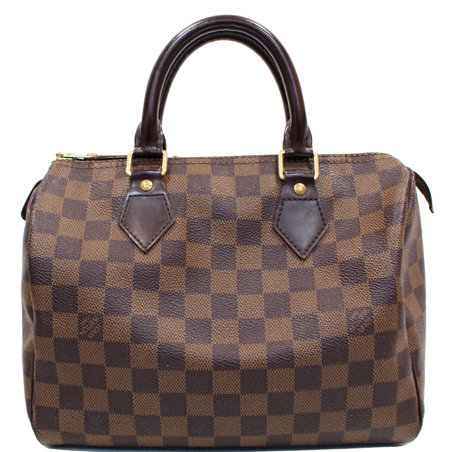 Louis Vuitton Damier Ebene Speedy 25 - Brown Handle Bags, Handbags