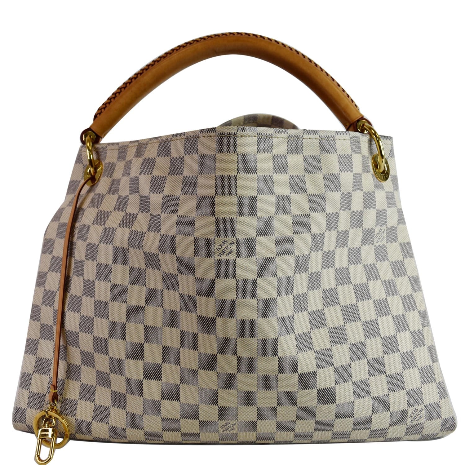 LOUIS VUITTON Artsy MM Damier Azur Shoulder Bag White-US