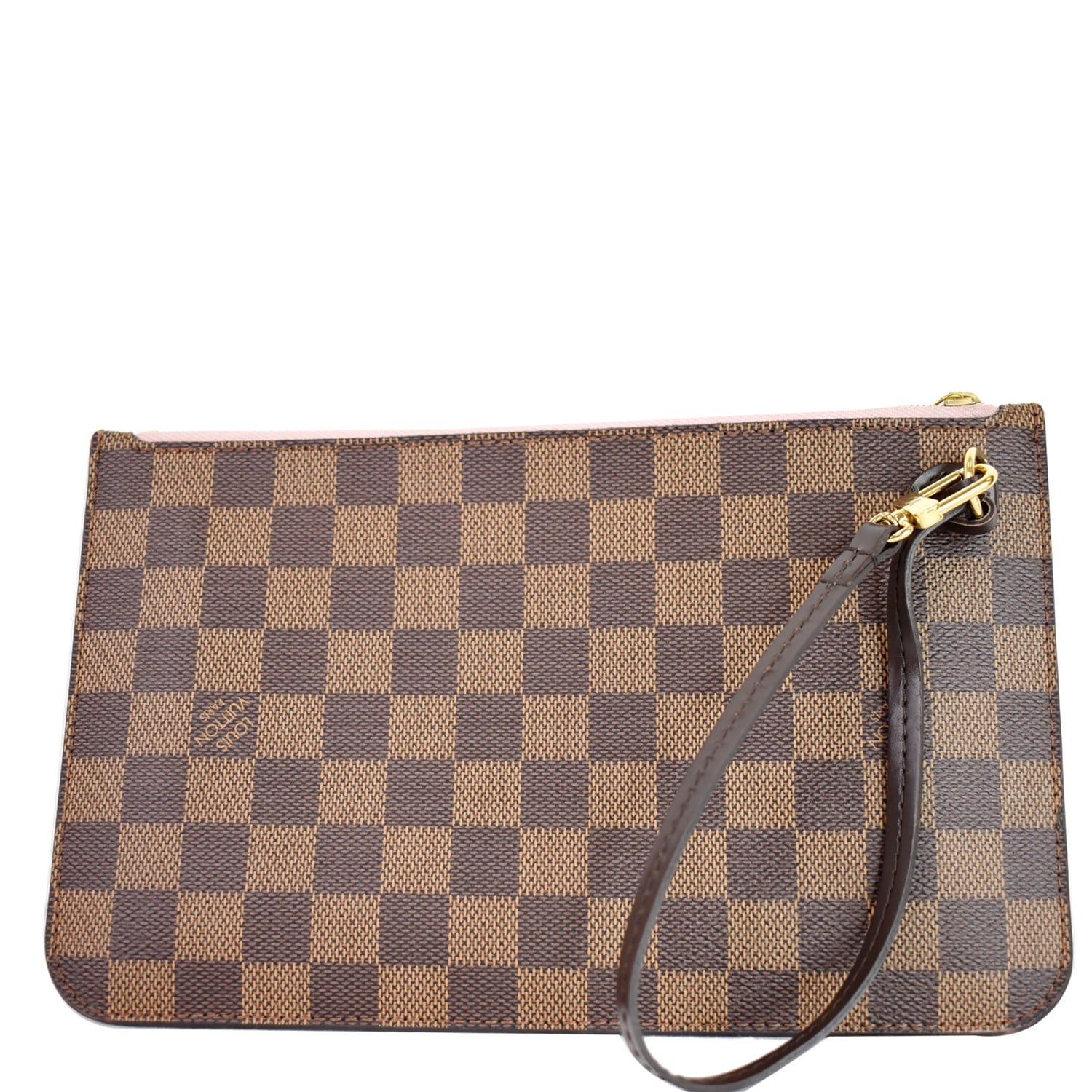 Louis Vuitton Neverfull MM Damier Ebene Wristlet Pouch