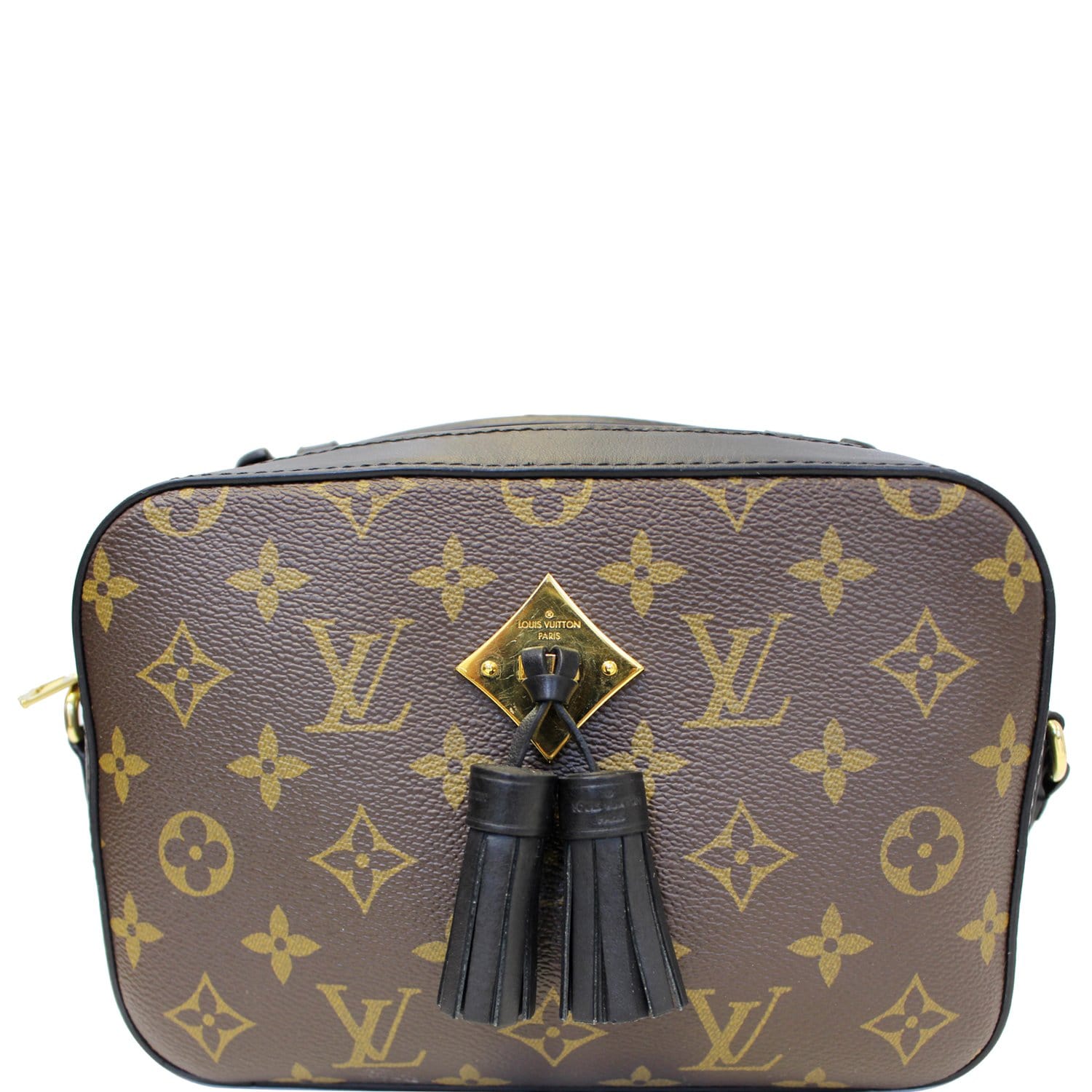 Saintonge Crossbody bag in Monogram Coated Canvas, Gold Hardware