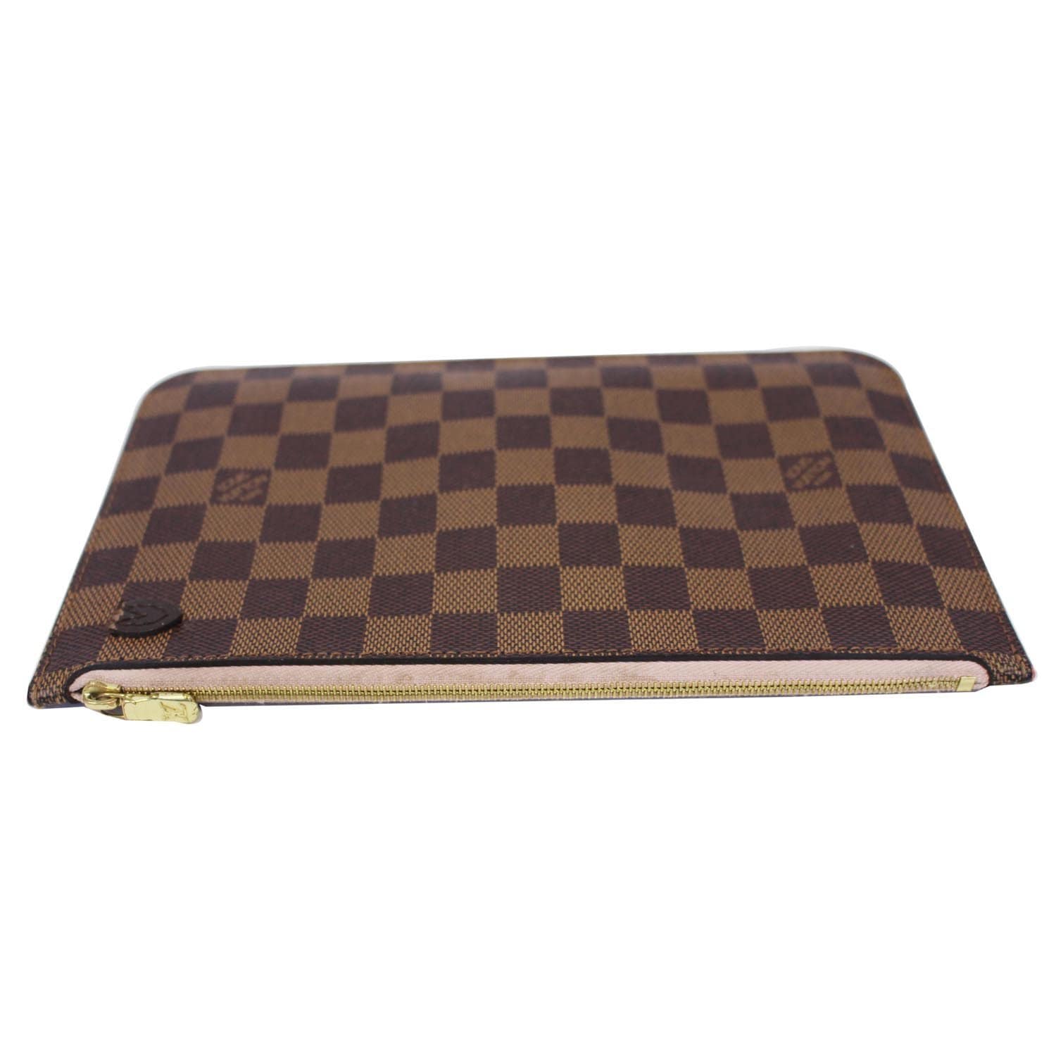 Louis Vuitton Neverfull MM Wristlet Pochette Damier Pouch